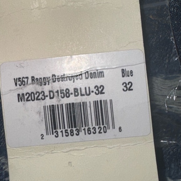 NWT Men’s mnml Ultra Baggy Distressed Denim jeans size 32 - Picture 7 of 12